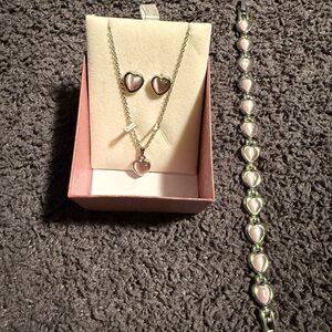 Elegant Purple Heart Jewelry Set